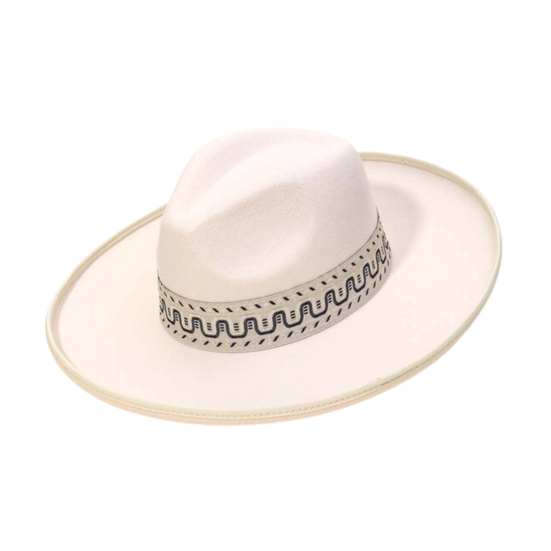 Nautical Felt Hat Ivory