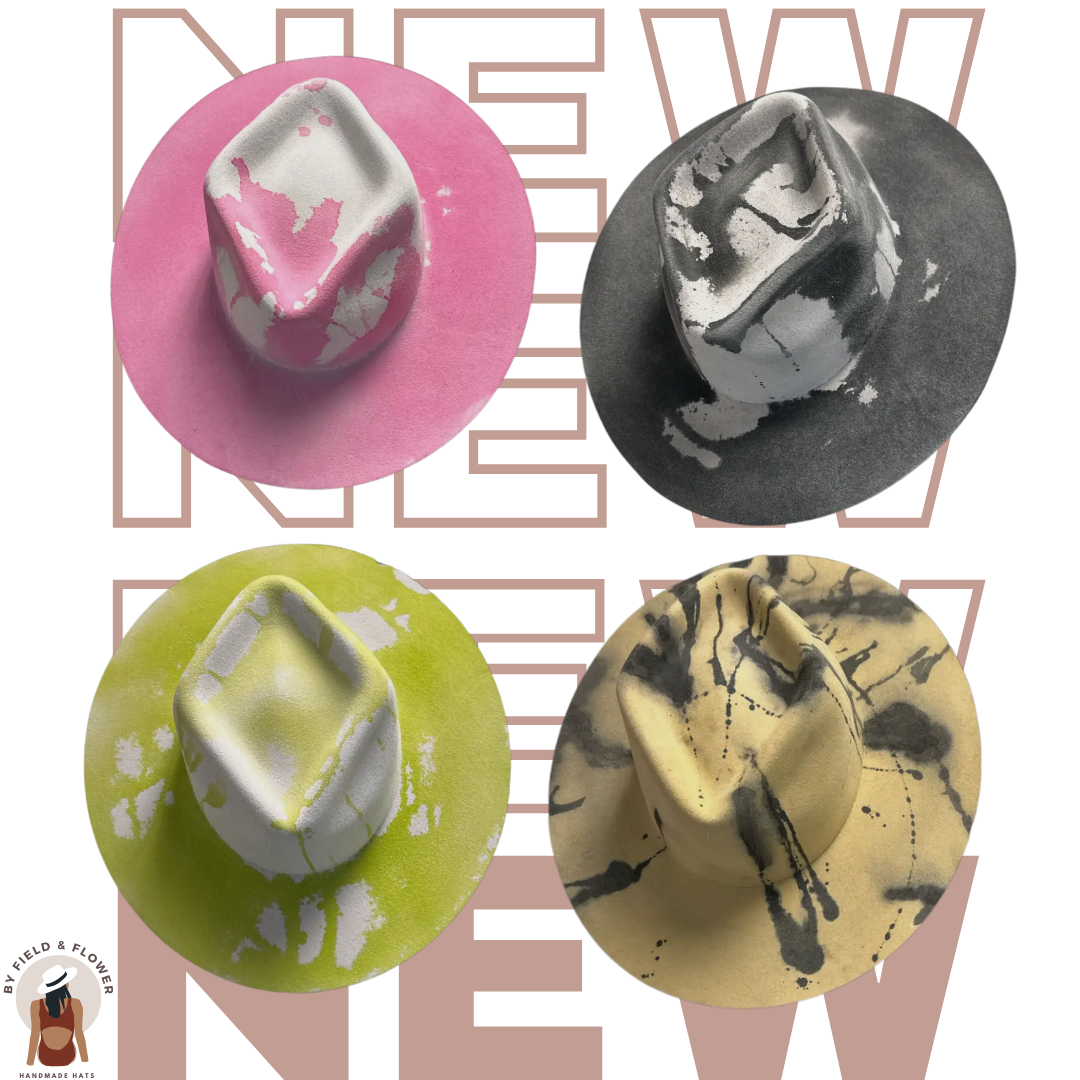 Diamond Crown 100% Wool Hand Dyed Hats