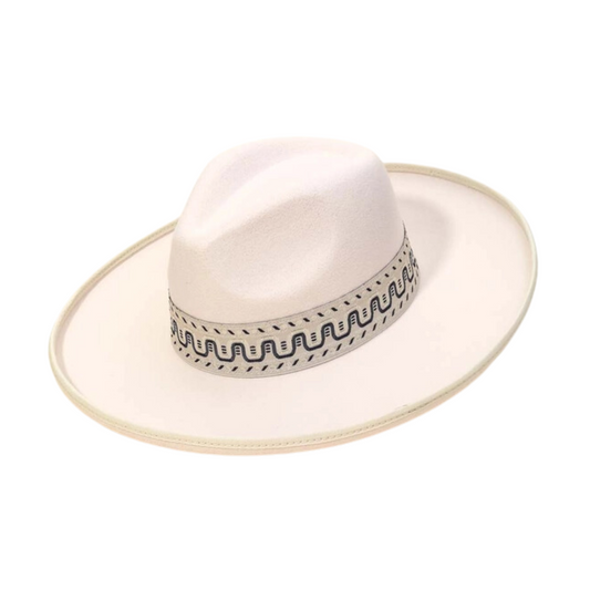 Nautical Felt Hat Ivory