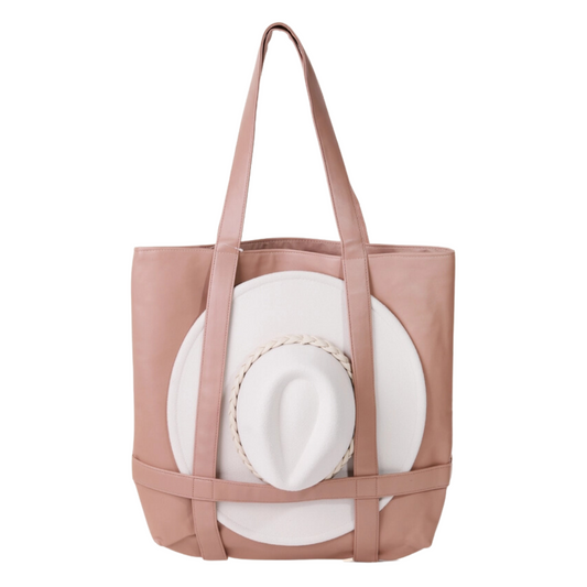 Hat Carrier Tote Bag Pink